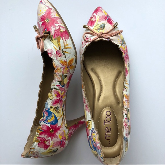 Me Too Caprice 6.5M Scallop Floral Pump  Z10 - Picture 7 of 7